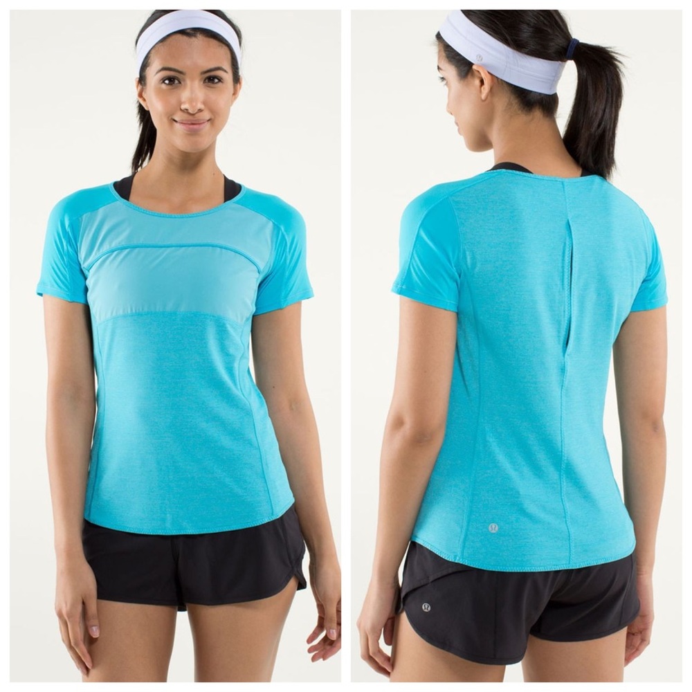 Lululemon Run: Fast Track Short Sleeve Spry Blue S